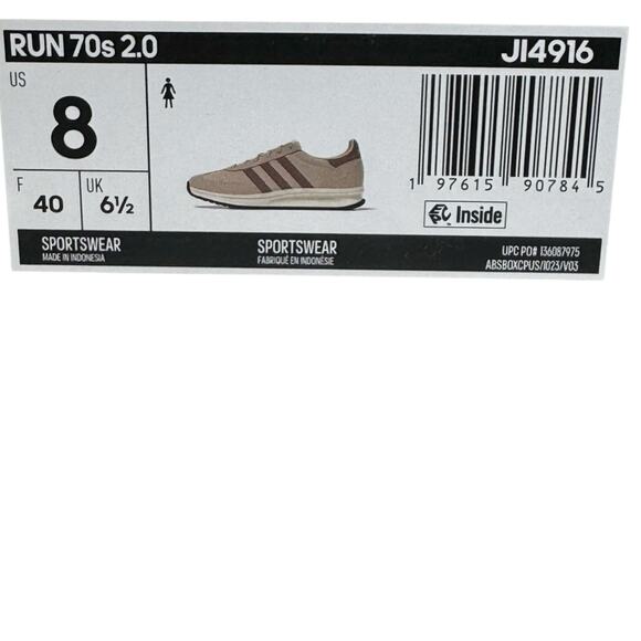 Adidas Womens Athleisure Run 70s 2.0 Sneaker JI4916 Pink and Brown US 8 - Picture 8 of 9